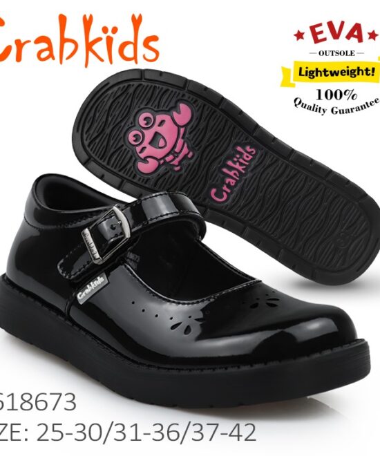 Crabkids Girls School Shoes – Model P618673